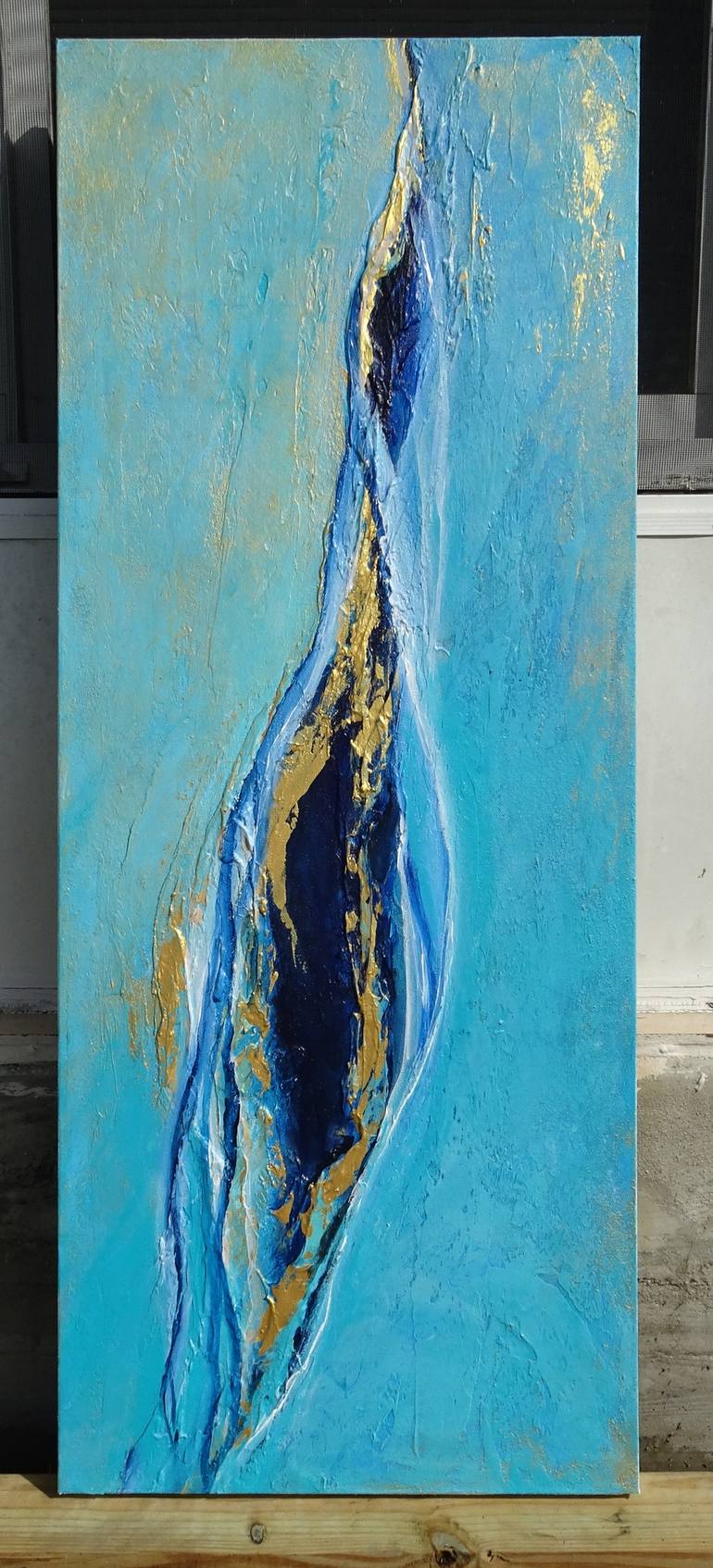 Original Abstract Seascape Painting by Sveta Osborne