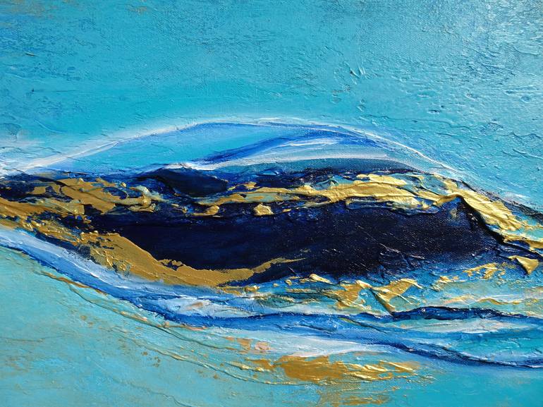 Original Abstract Seascape Painting by Sveta Osborne