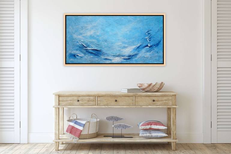 Original Abstract Seascape Painting by Sveta Osborne