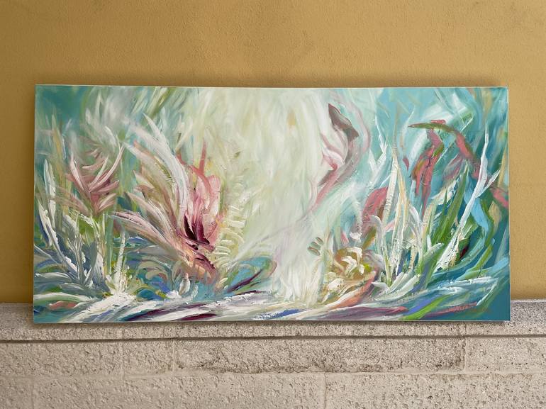 Original Abstract Floral Painting by Sveta Osborne