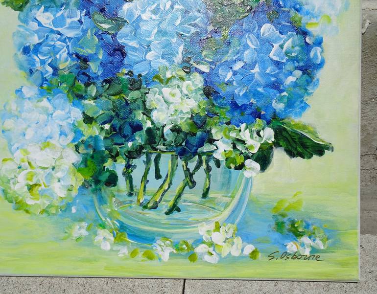 Original Impressionism Garden Painting by Sveta Osborne