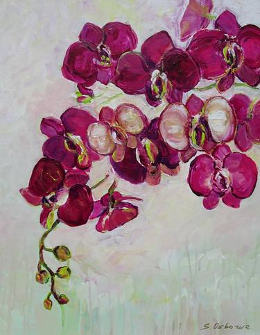 Print of Abstract Expressionism Floral Paintings by Sveta Osborne