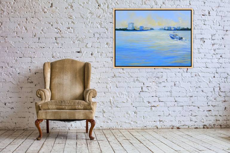 Original Abstract Expressionism Seascape Painting by Sveta Osborne