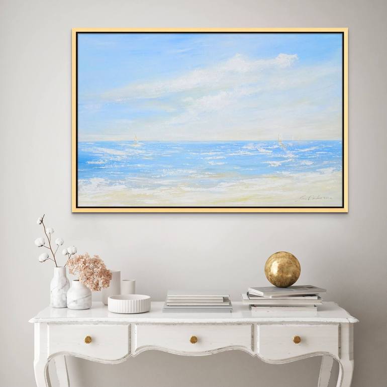 Original Sailboat Painting by Sveta Osborne