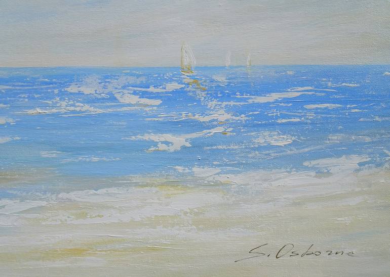 Original Sailboat Painting by Sveta Osborne