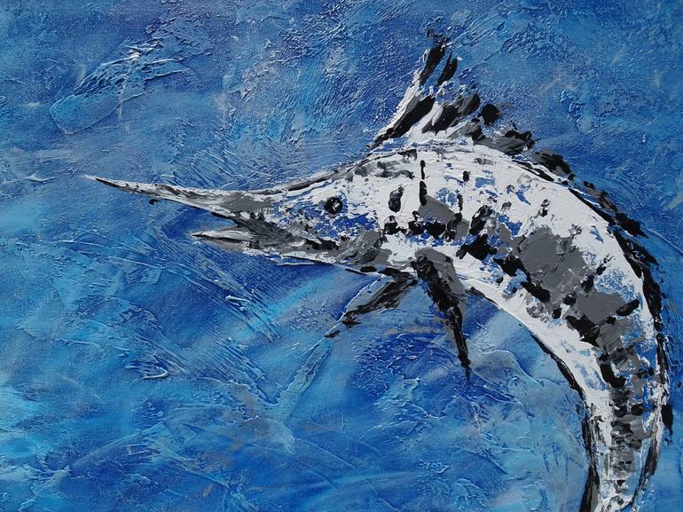 Original Fish Painting by Sveta Osborne