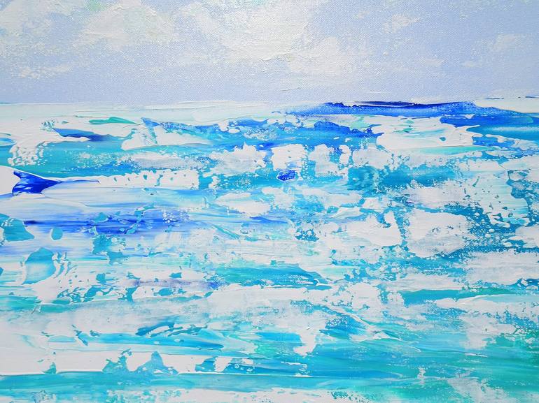 Original Abstract Seascape Painting by Sveta Osborne