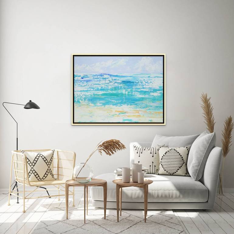Original Abstract Seascape Painting by Sveta Osborne
