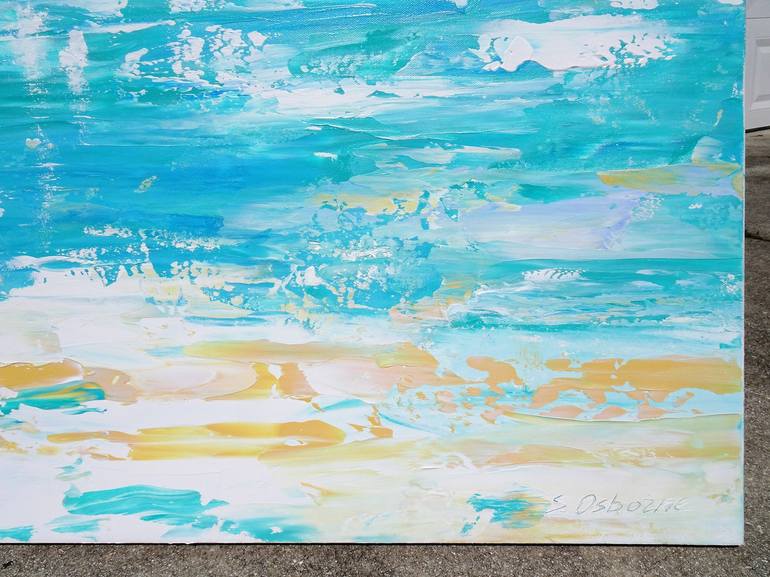 Original Abstract Seascape Painting by Sveta Osborne