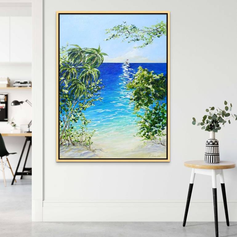 Original Impressionism Seascape Painting by Sveta Osborne