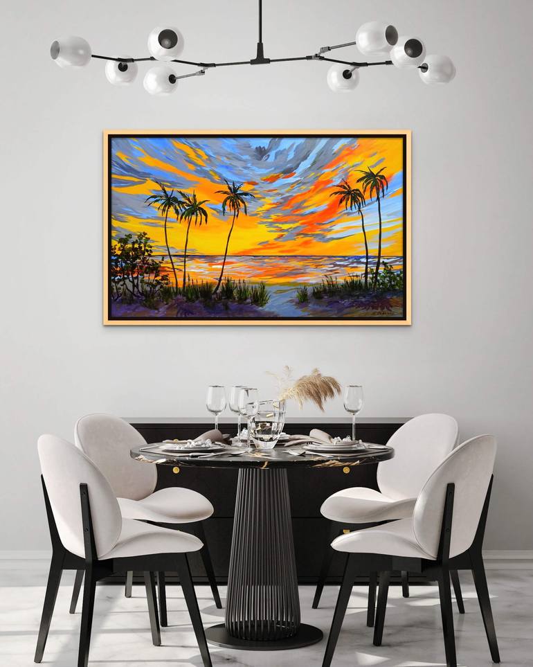 Original Abstract Expressionism Seascape Painting by Sveta Osborne