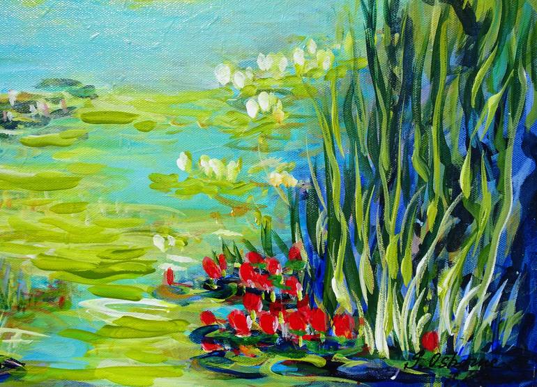 Original Abstract Expressionism Landscape Painting by Sveta Osborne