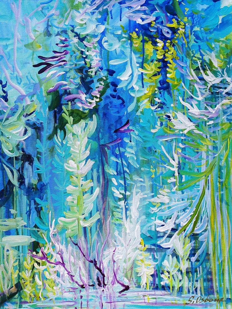Elizabeth Messenger Designs - Another paint study inspired by Monet with  his waterlilies. Image from Pinterest. Acrylic paint in sketchbook.  #pinterest #artinspiration #watergarden #pond #waterlilies #acrylicpainting  #paintstudy #practicemakesperfect