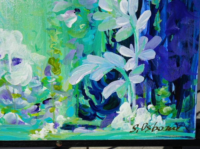 Original Abstract Floral Painting by Sveta Osborne