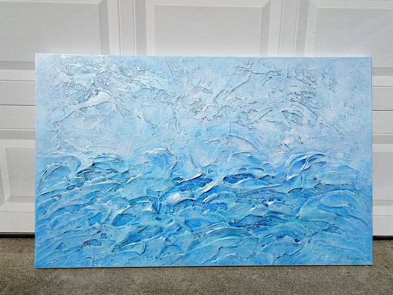 Original Abstract Seascape Painting by Sveta Osborne