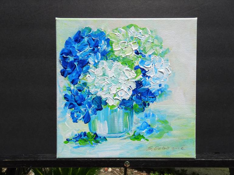 Original Expressionism Floral Painting by Sveta Osborne