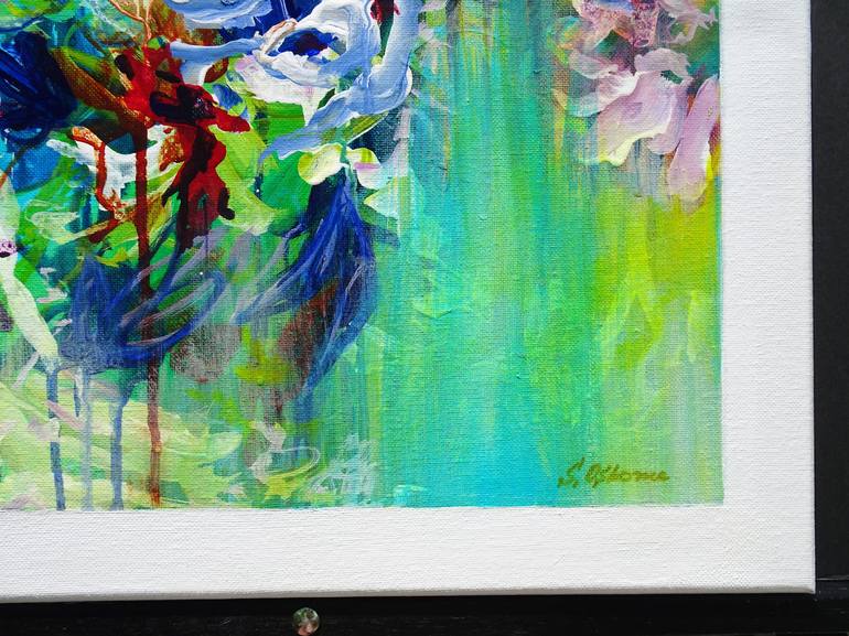Original Abstract Expressionism Floral Painting by Sveta Osborne