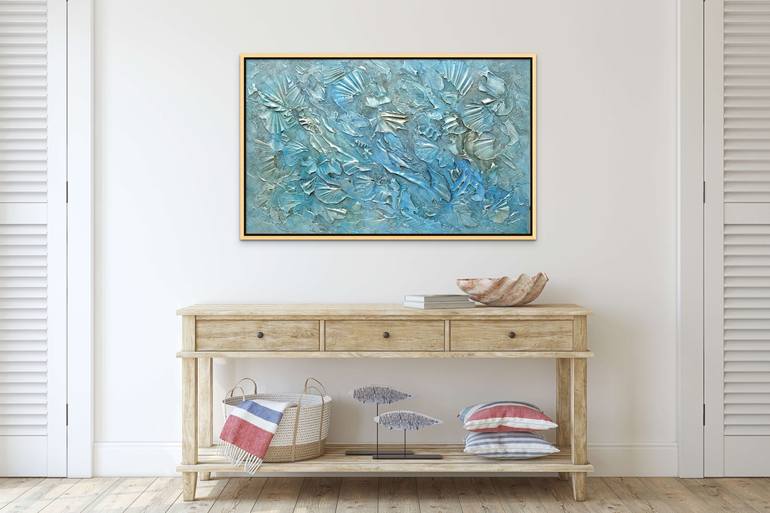 Original Abstract Seascape Painting by Sveta Osborne