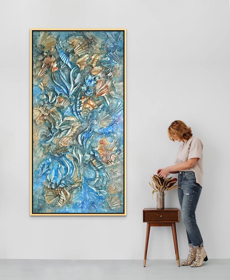 Original Abstract Expressionism Seascape Painting by Sveta Osborne