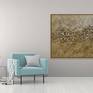Abstract Painting with Texture, gold bronze large abstract, large gold painting 3D