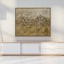 Abstract Painting with Texture, gold bronze large abstract, large gold painting 3D