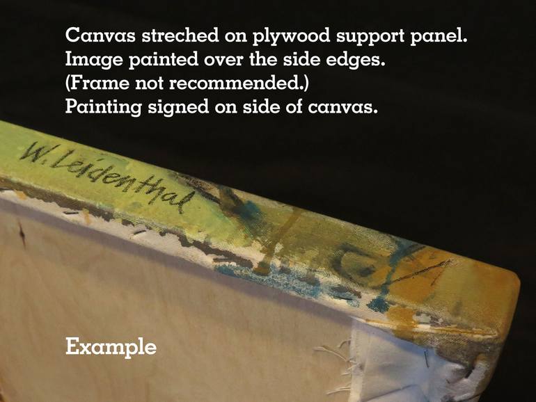 Original Modernism Landscape Painting by William Leidenthal