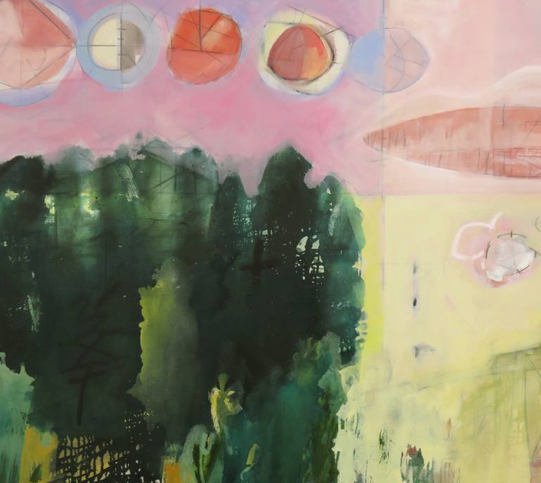 Original Abstract Landscape Painting by William Leidenthal