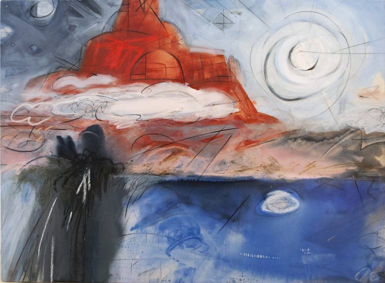 Original Abstract Landscape Paintings by William Leidenthal