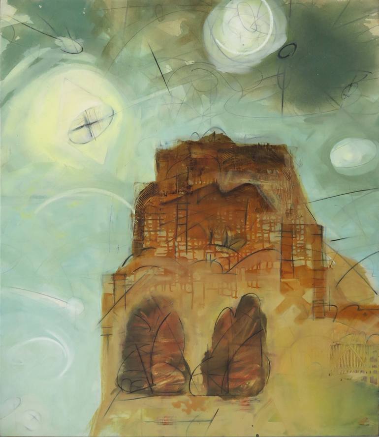 Original Abstract Landscape Paintings by William Leidenthal