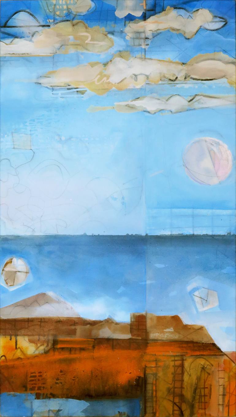 Original Conceptual Landscape Paintings by William Leidenthal