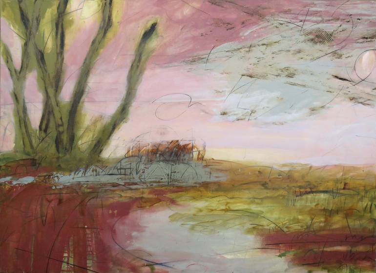 Original Abstract Landscape Paintings by William Leidenthal