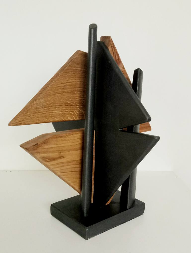 Original Modern Abstract Sculpture by Anna e Daniele Beltrame - Sedie Rustiche di Beltrame Daniele snc