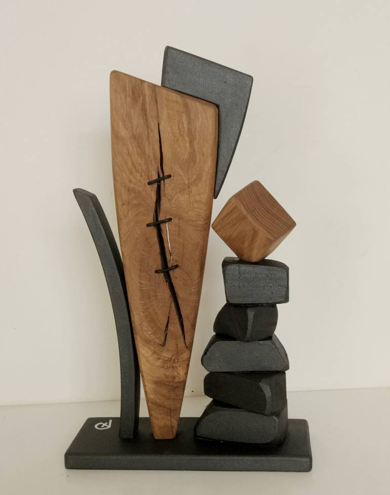 Original Modern Abstract Sculpture by Anna e Daniele Beltrame - Sedie Rustiche di Beltrame Daniele snc