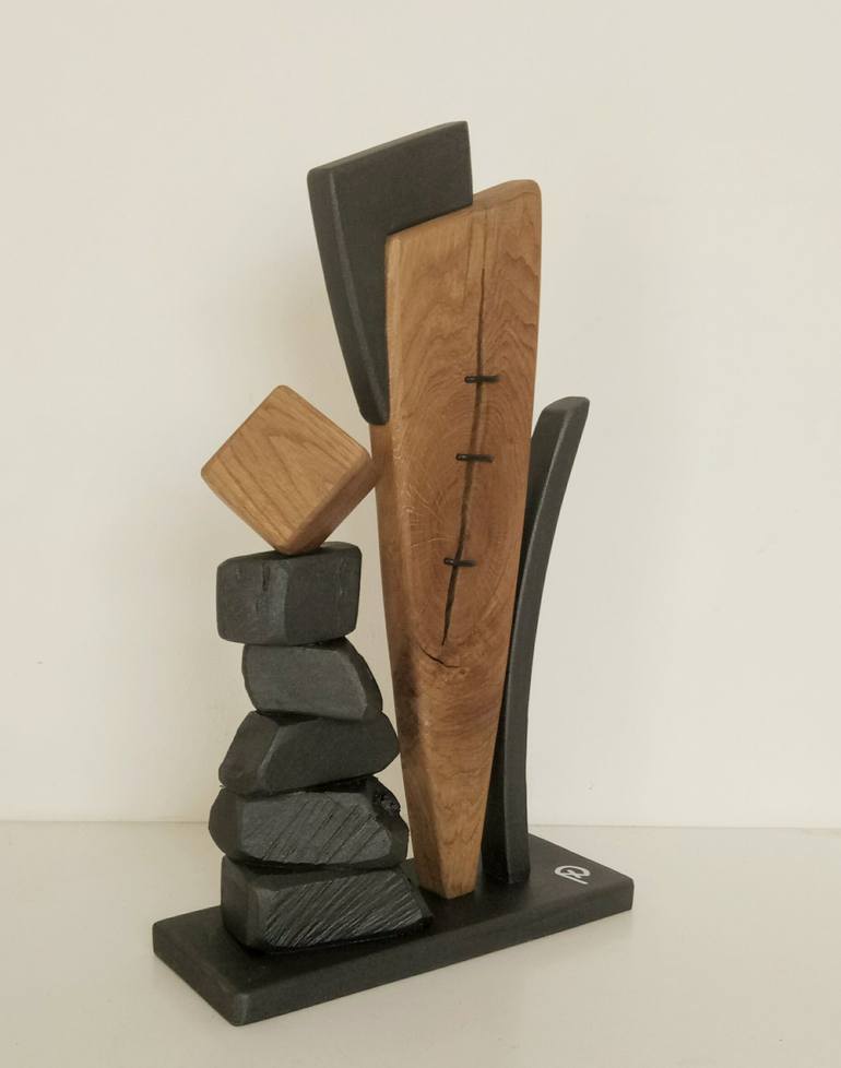 Original Modern Abstract Sculpture by Anna e Daniele Beltrame - Sedie Rustiche di Beltrame Daniele snc