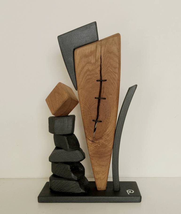 Original Modern Abstract Sculpture by Anna e Daniele Beltrame - Sedie Rustiche di Beltrame Daniele snc