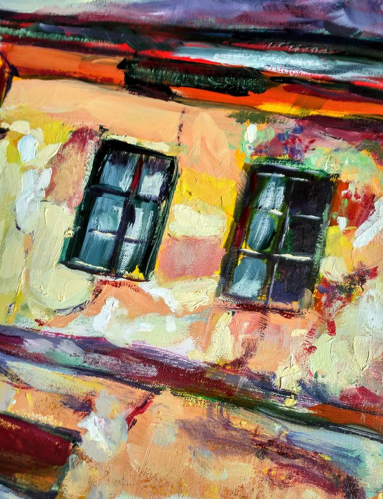 Old village house Painting by Ana Filev Saatchi Art