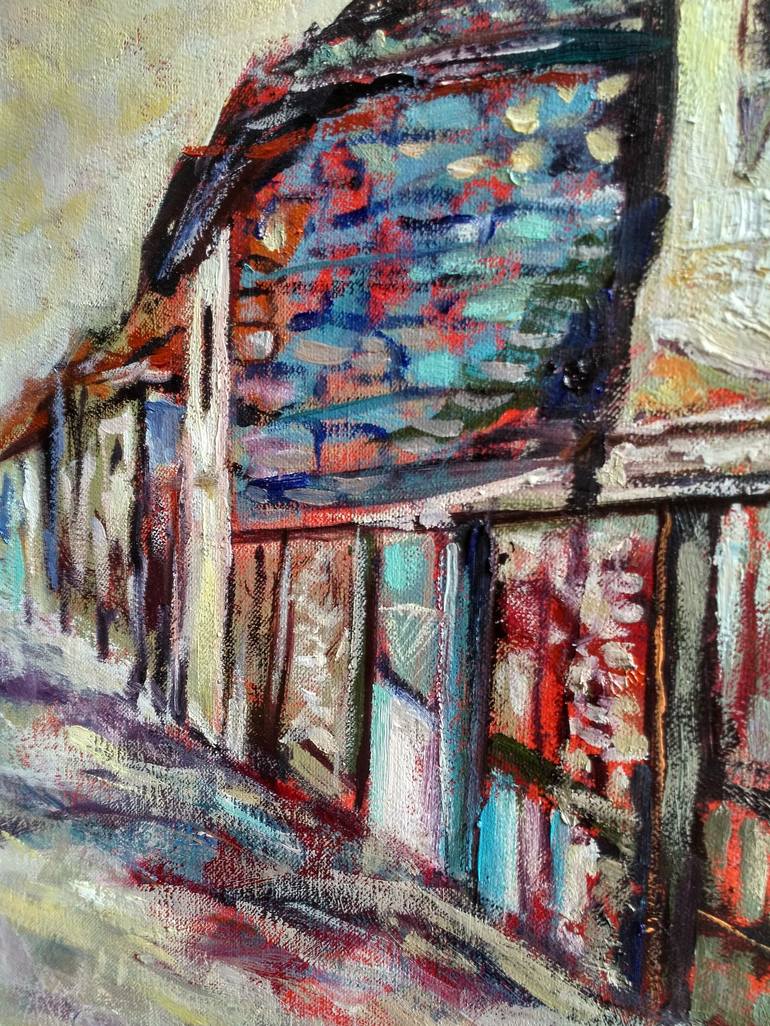 Original Figurative Architecture Painting by Ana Filev