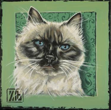 Print of Figurative Cats Paintings by Zanna Brzyzek