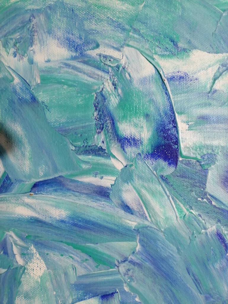 Original Abstract Seascape Painting by Jzerofour Art