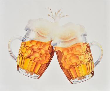 Print of Realism Food & Drink Paintings by Radko Oketic