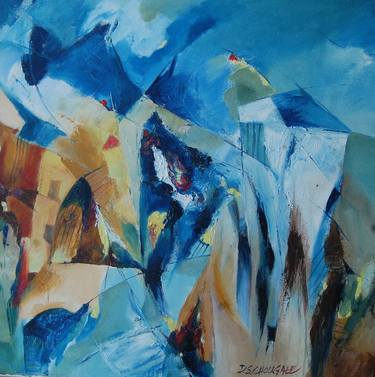 Original Abstract Paintings by DS Chougale