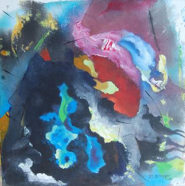 Print of Abstract Expressionism Abstract Paintings by DS Chougale