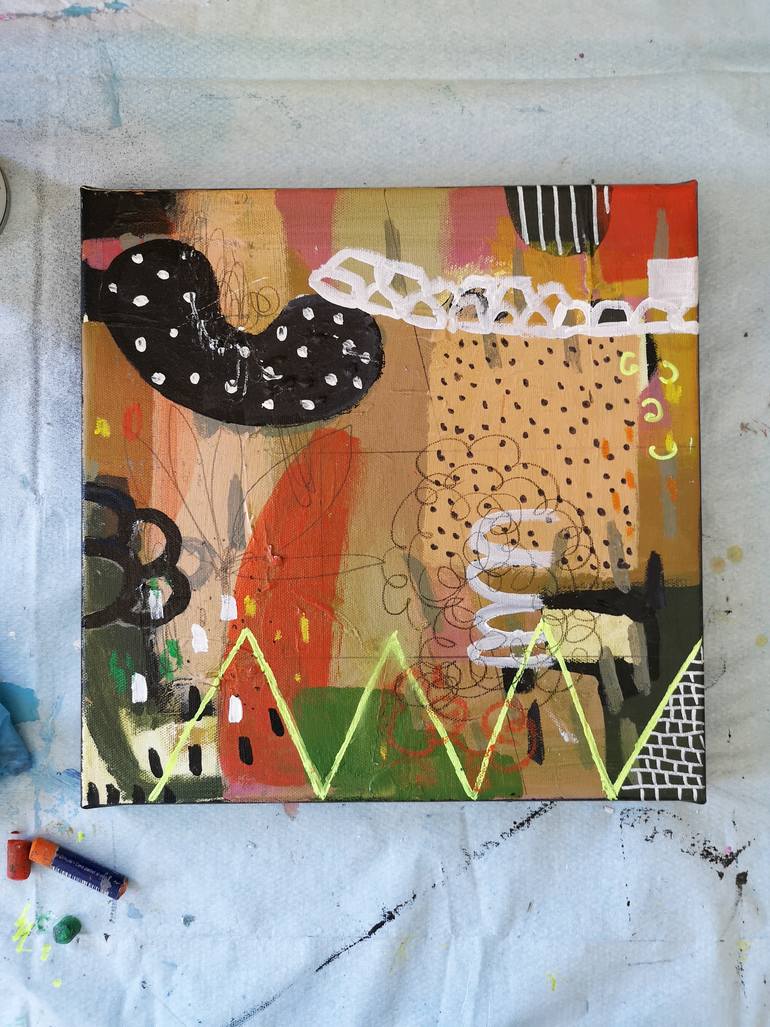 Original Modernism Abstract Painting by Jenny Furman