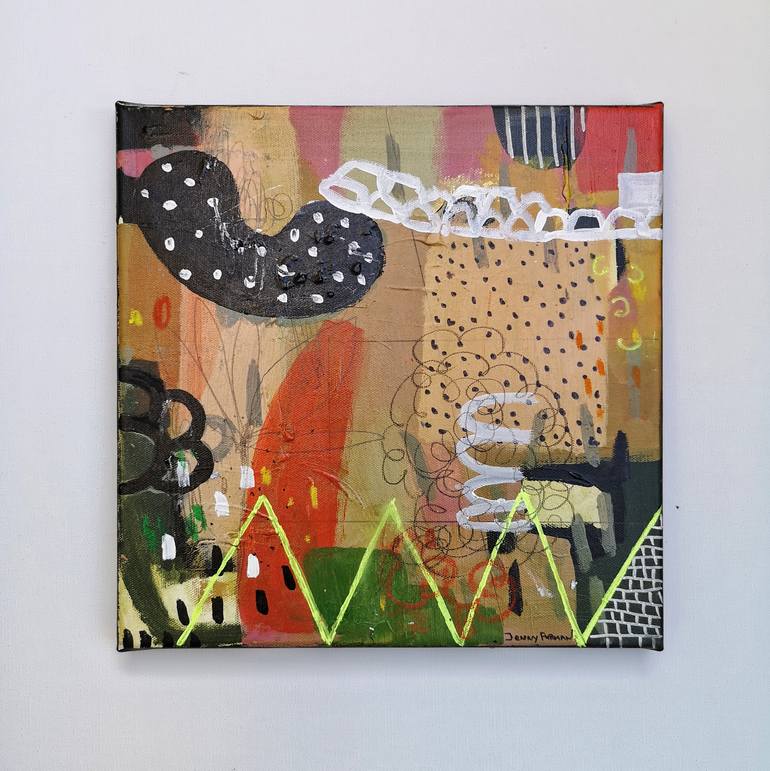 Original Modernism Abstract Painting by Jenny Furman