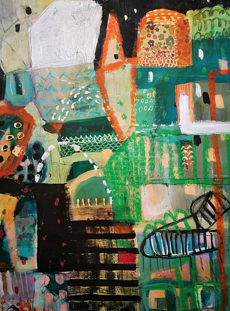 Original Contemporary Abstract Painting by Jenny Furman