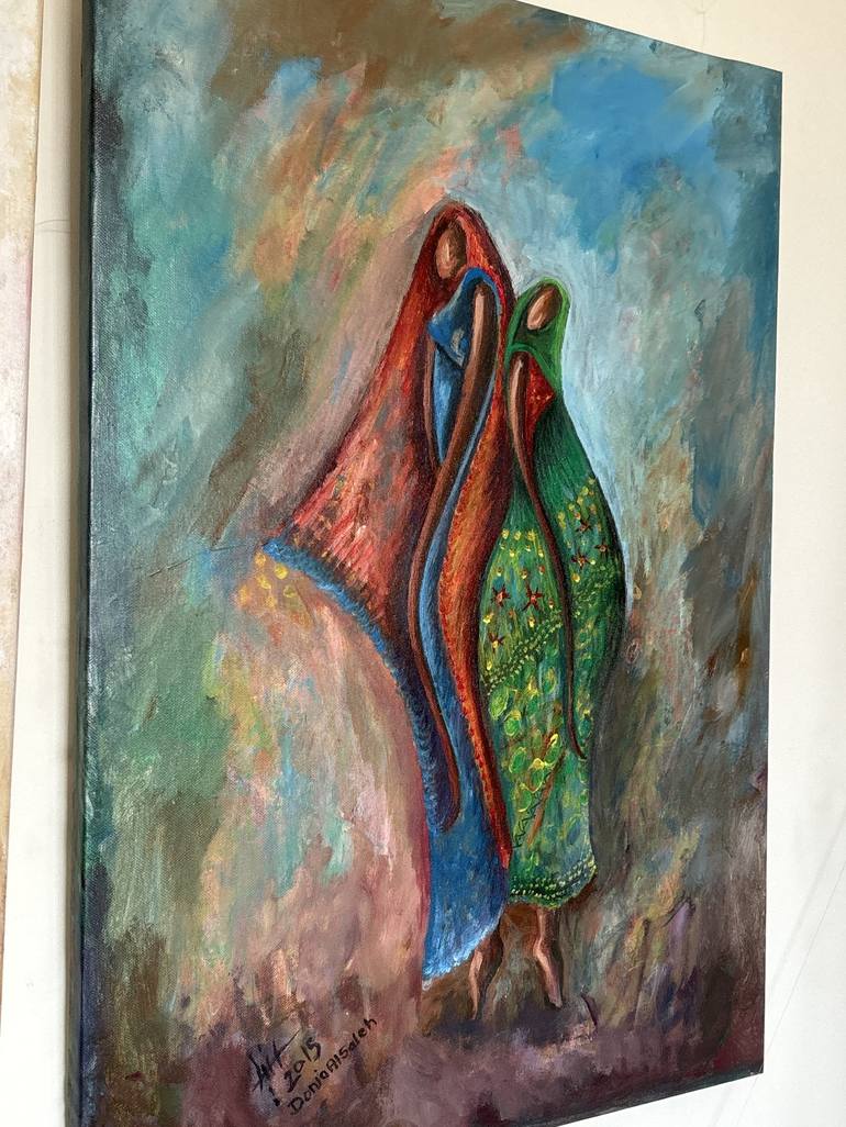 Original Contemporary Women Painting by donia alsaleh
