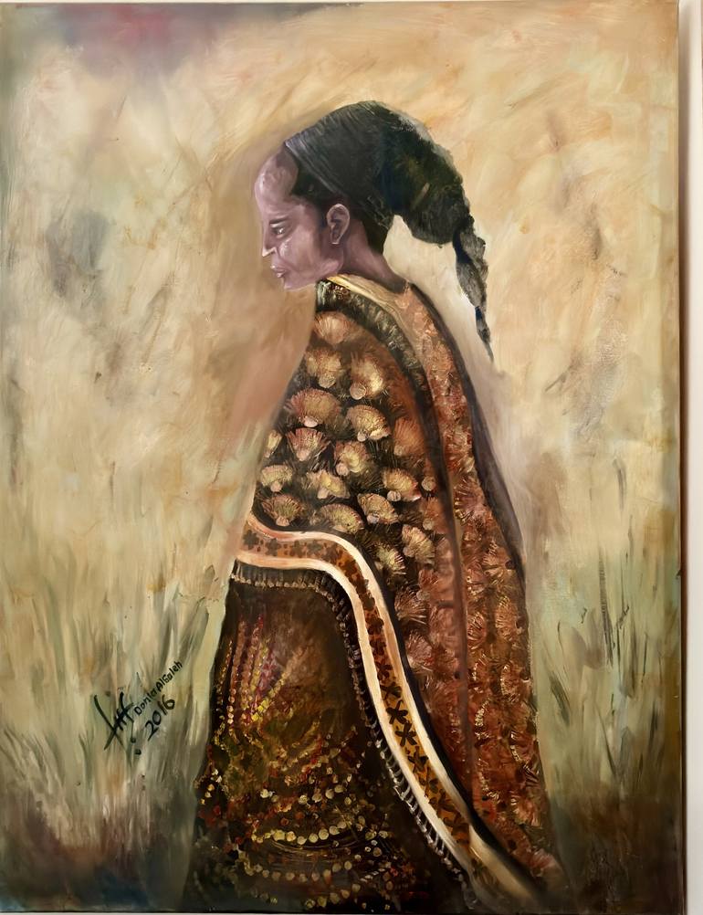 Original Impressionism Women Painting by donia alsaleh