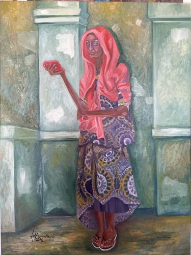 Original Realism Women Paintings by donia alsaleh