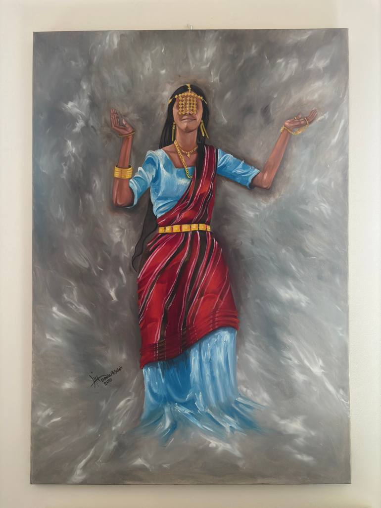 Original Realism Women Painting by Donia Alsaleh