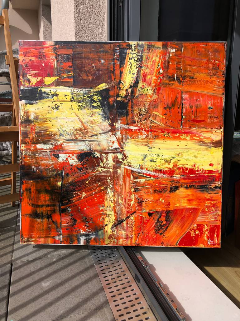 Original Abstract Expressionism Abstract Painting by Svitlana Andriichenko